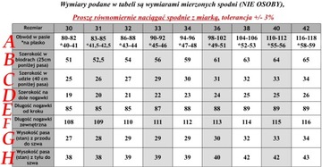 SPODNIE BOJÓWKI SZARE STRETCH z Paskiem Różne Rozmiary r. 33 IT/Th-7