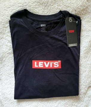 T-shirt męski Levi's L czarny koszulka relaxed
