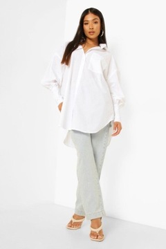 РУБАШКА ЖЕНСКАЯ BOOHOO, БЕЛАЯ, ЭЛЕГАНТНАЯ, 38 М, 1BDC