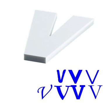 litery 3d przestrzenne 30cm białe pleksi plexi 3mm