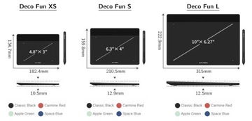 Графический планшет XP-Pen Deco Fun L Carmine Red