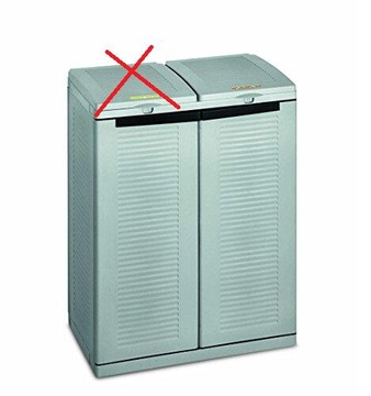 Szafka kosz na śmieci do recyklingu TERRY Ecocab 2