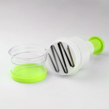 Ручная измельчитель лука для овощей, сталь + пластик.