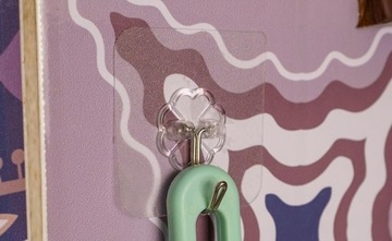 Przezroczyste haczyki na ścianę Haczyki samoprzylepne małe przezroczyste