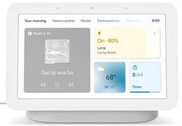 Google Nest Hub 2 поколения (светло-серый)