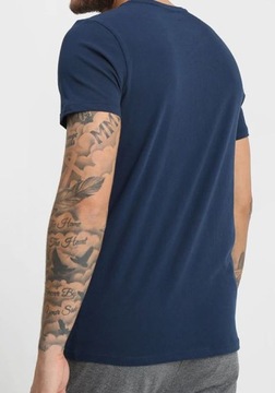 DIESEL Navy O-neck T-shirt Logo _ XL