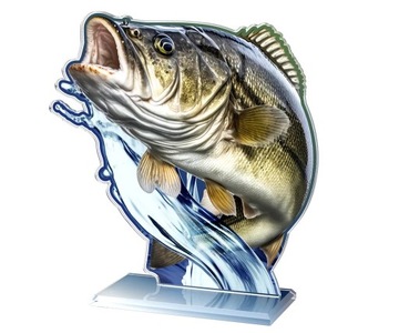 PUCHAR STATUETKA RYBA - WĘDKARSTWO