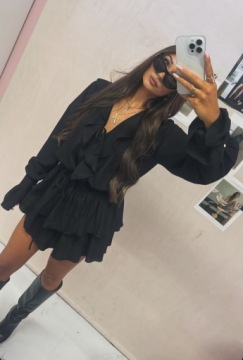 LA MILLA KOMPLET LAMILLA KOSZULA PLUS SPODENKI CZARNY M