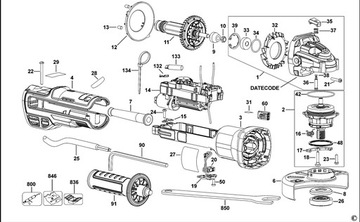 DEWALT N545578 ЭЛЕКТРОННЫЙ МОДУЛЬ ДЛЯ DWE4357