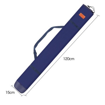 Pokrowiec na wędkę Składany przenośny 120cm Niebieski