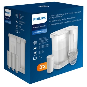 PHILIPS AWP2980WH3 автоматический настольный фильтр с набором фильтров, кувшин