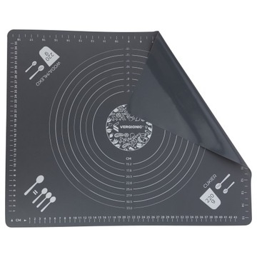 СИЛИКОНОВАЯ ДОСКА 50х40см XXL БОЛЬШОЙ СКЛАДНОЙ ПРОТИВОСКОЛЬЖАЮЩИЙ КОВР ДЛЯ ТЕСТА