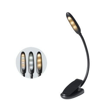 Elastyczna lampa biurkowa LED USB Clip On Lig