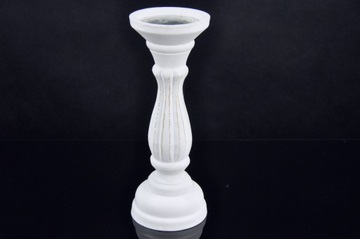 БЕЛО-КОРИЧНЕВЫЙ ДЕРЕВЯННЫЙ ПОДСВЕЧНИК M