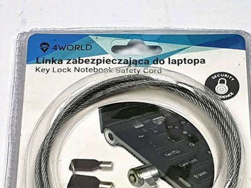 Linka zabezpieczająca notebook kluczyk Key Lock