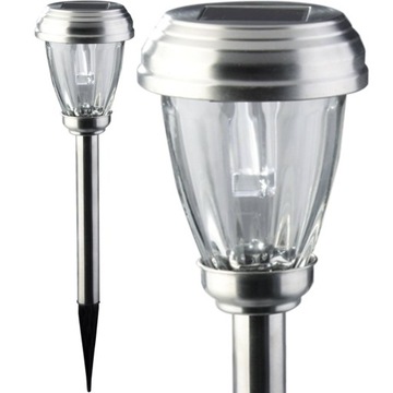 LAMPA SOLARNA WBIJANA LAMPKA NA PIKU POCHODNIA 41CM OGRODOWA AKUMULATOR