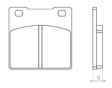 ТОРМОЗНЫЕ КОЛОДКИ BRENTA SUZUKI GS/GSX/GSF/GSXR/RF