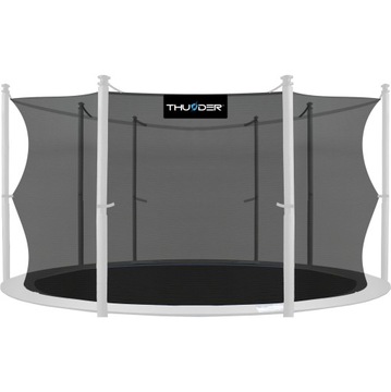 GĘSTA SIATKA WEWNĘTRZNA 14FT TRAMPOLINY 8 SŁUPKÓW