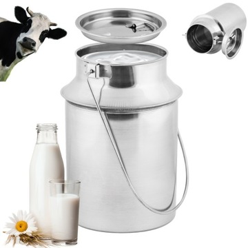 МОЛОЧНАЯ БАНКА 5 Л НЕРЖАВЕЮЩАЯ МОЛОЧНАЯ БАНКА МЕТАЛЛИЧЕСКИЙ ПУЗЫРЬКОВЫЙ КОНТЕЙНЕР CANKA