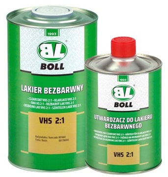 Lakier bezbarwny VHS 2:1 1L + utwardzacz 500ml BOLL