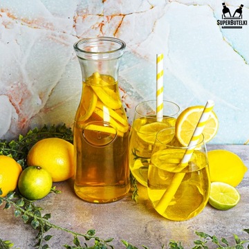 ГРАФИН ДЛЯ ВОДЫ ЛИМОНАДНЫЕ НАПИТКИ СОКИ ВИНО ЛИКЕРЫ СТЕКЛЯННЫЙ КУВШИН 750 МЛ