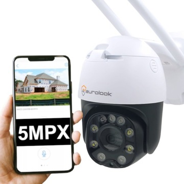 Obrotowa Kamera Do Monitoringu 5Mpx WiFi Detekcja