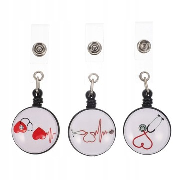 3PCS Pielęgniarka Rolek odznaki Zaneleżka