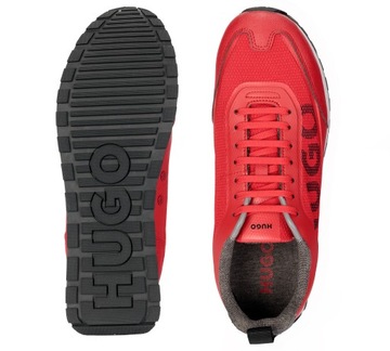 HUGO BOSS męskie sneakersy skórzane buty męskie RED NOWOŚĆ roz 41