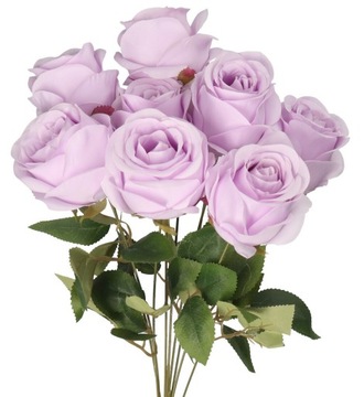 SZTUCZNE KWIATY ROŚLINY RÓŻA RÓŻE BUKIET 50CM