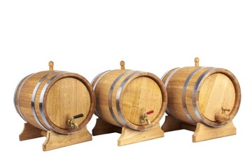 Дубовая бочка 15л для виски, самогона, вина, ликеров (с сертификатом ПЖ)