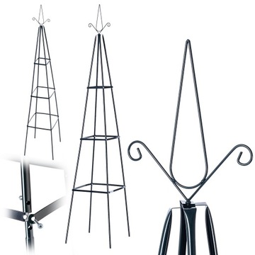 PODPORA PNĄCZY ROŚLIN RÓŻE KWIATY PERGOLA OGRODOWA TARASOWA METALOWA 202 cm