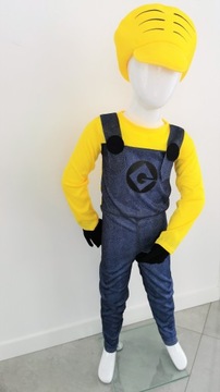 KOSTIUM strój PRZEBRANIE MINIONEK gogle MINIONKI