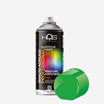 HQS SPRAY LAKIER UNIWERSALNY 400ML RAL 6018 ZIELONO ŻÓŁTY