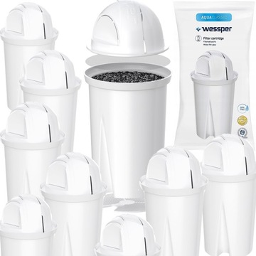 10x ФИЛЬТР WESSPER AQUACLASSIC для ВОДЫ AQUA CLASSIC для КУВШИНА BRITA DAFI