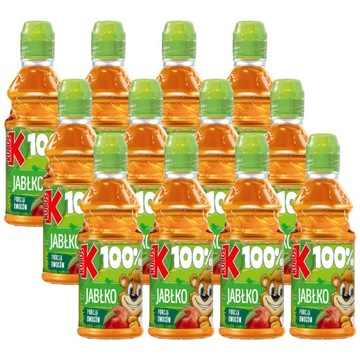 Sok 100% Kubuś Jabłko z soku jabłkowego 12x300ml