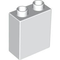 LS NOWE LEGO DUPLO 1x2x2 STOJĄCA PŁYTKA BIAŁY