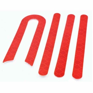 Naklejki odblaskowe czerwone xiaomi scooter m365