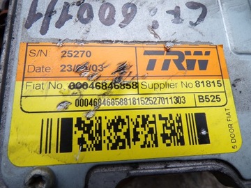 FIAT STILO SERVO  ELEKTRICKÉ SLOUPEC ORIGINÁLNÍ 00046846858