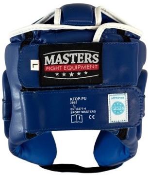 masters KASK TURNIEJOWY BOKS KICKBOXING ktop-pu WAKO NIEBIESKI L
