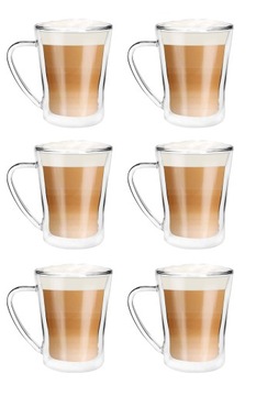 Szklanka termiczna do kawy i herbaty Vialli Design AMO 250ml 20979 (6szt.)