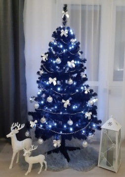 Искусственная елка ЧЕРНАЯ ПИТЬ толщиной 150 см, подставка