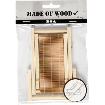 Мини деревянный шезлонг