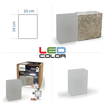 18 светящихся светодиодных кубиков для тротуарной плитки Acropolis 14x10 RGB