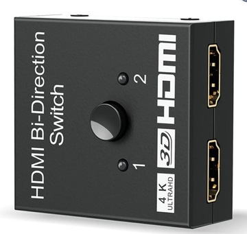 Разветвитель HDMI 4K, 60 Гц (2 x 1/1 x 2)