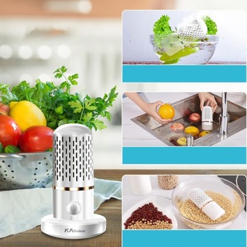 МОЕЧНАЯ МАШИНА ДЛЯ ФРУКТОВ И ОВОЩЕЙ/РЫБЫ, ОЧИСТИТЕЛЬ ПИЩЕВЫХ USB ОЗОНАТОРОВ, 4 Ач