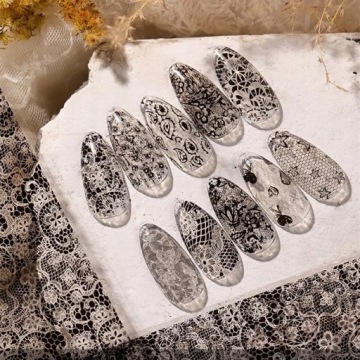 Трансферная фольга для нейл-арта БЕЛАЯ #22