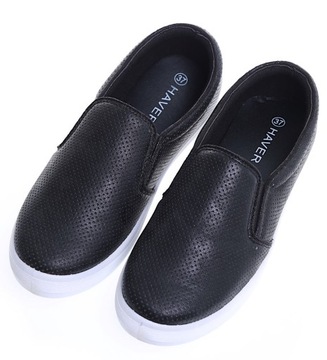 Wsuwane damskie trampki tenisówki slip on 15534