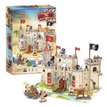 Sada Puzzle Pro Dítě Skládačka Vzor Pirátský Zámek Rozvíjí představivost