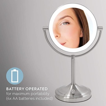 ЗЕРКАЛО ДЛЯ МАКИЯЖА СО СВЕТОДИОДНОЙ ПОДСВЕТКОЙ Косметическое