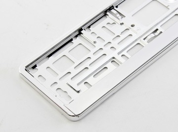 2 РАМКИ ДЛЯ НОМЕРНЫХ ЗНАКОВ, ГЛЯНЦЕВЫЙ ХРОМ + 2 комплекта. БЕСПЛАТНЫЕ винты!!!